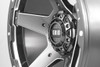 Set 4 17" Grid Offroad GD04 17x9 5x5 5x5.5 -12mm Gloss Graphite Milled Wheels