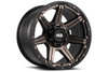 Set 4 20" Grid Offroad GD06 20x9 6x135 6x5.5 15mm Matte Black Dark Tint Rims