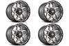Set 4 20" Grid Offroad GD07 20x9 5x150 0mm Wheels Matte Anthracite Truck Rims