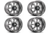 Set 4 17" Grid Offroad GD10 17x9 5x150 15mm Wheels Matte Anthracite Truck Rims