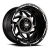 20" Grid Offroad GD14 20x9 5x150 15mm Wheel Gloss Black Milled For Toyota Lexus