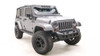 Fab Fours Stubby Bumper No Guard JK07-B1951-1 Fits  07-18 Jeep Wrangler JK; External Winch Mount; Black Steel