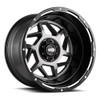Set 4 20" Grid Offroad GD14 20x9 6x135 6x5.5 0mm Matte Anthracite Black Lip Rims