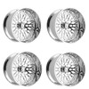 Set 4 28" Fittipaldi Offroad FTF509P 28x16 8x6.5 -101mm Wheels Polished Rims