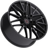 Set 4 22" TIS Motorsports 506B  22x10 6x5.5 24mm Wheels Gloss Black Truck Rims