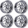 Set 4 18" TIS Motorsports 505C 18x8 5x112 35mm Wheels Chrome Plated Rims