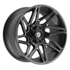 Set 4 22" Gear Off Road 777BM 22x10 6x135 6x5.5 -19mm Gloss Black Milled  Rims