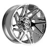 Set 4 20" Gear Off Road 777C Vortex 20x9 6x135 6x5.5 00mm Chrome Plated Wheels