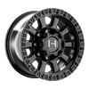 Set 4 18" Hostile H138 Crawler 18x9 8x6.5 12mm Asphalt Wheels Truck Rims