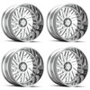 Set 4 24" Hostile H131 Syclone 24x14 6x5.5 -76mm Wheels Armor Plated Lifted Rims