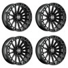 Set 4 20" Hostile H142 Warrior 20x9 6x5.5 0mm Wheels Asphalt Truck Suv Rims
