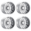 Set 4 20" Hostile H127 Titan 20x10 8x6.5 -19mm Wheels Armor Plated Truck Rims