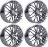 Set 4 24" TIS Motorsports 506C 24x10 6x5.5 24mm Wheels Chrome Plated Rims