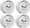 Set 4 20" Boyd Coddington 61W Smoothie 20x8 6x5.5 0mm Wheels Gloss White Rims