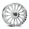 Set 4 22" Dolce Luxury Roma 22x9 5x115 5x120 15mm Chrome w Floating Cap Wheels