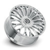 Set 4 24" Dolce Luxury Roma 24x10 6x135 6x5.5 35mm Chrome w Floating Cap Rims