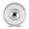 Set 4 22" Dolce Trento 22x9 5x108 5x112 35mm Sliver Brush Face w Floating Caps