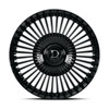 Set 4 22" Dolce Trento 22x9 5x5 5x130 38mm Glossy Black w Floating Cap Wheels