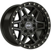 Set 4 17" Dropstars Trail Series 602SB Satin Black 17x9 Wheels 5x5 5x5.5 -12mm