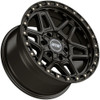 Set 4 17" Dropstars Trail Series 602SB Satin Black 17x9 Wheels 5x5 5x5.5 -12mm
