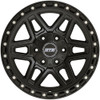 Set 4 17" Dropstars Trail Series 602SB Satin Black 17x9 Wheels 5x5 5x5.5 -12mm