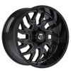 TIS 544BM Gloss Black Milled 18x9 8x180 18mm wheel picture on A2i Wheel & Tire Online wheels tires and auto accessories store shop