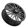 22" XF Dually XF-240 Dually Gloss Black & Milled 22x8.25 Front Wheel 8x200 110mm