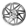 22" Gear Off Road 777C Vortex 22x10 6x135 6x5.5 -19mm Wheel Chrome Plated Rim