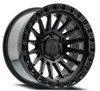 17" Arena Mesa 17x9 6x5.5 0mm Wheel Satin Gun Metal Center Satin Black Lip Rim