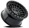 Set 4 17" Arena Mesa 17x9 6x135 -12mm Satin Black Center Glossy Black Lip Rims