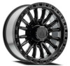 20" Arena Mission 20x9 8x6.5 0mm Satin Black Wheel For Chevy GMC Ram Ford Rim