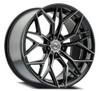 Set 4 22" Select Syndicate Glossy Black Machined DDT 22x9 Wheels 5x112 38mm Rims