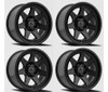 Set 4 20" Arena Ridge 20x9 5x5 0mm Satin Black Wheels For Jeep Truck Rims