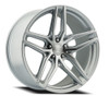 Set 4 19" Select Shadow Gloss Silver Brushed 19x9.5 Wheels 5x112  35mm Rims