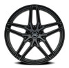 Set 4 20" Select Shadow Satin Black 20x10.5 Wheels 5x4.5 (5x114.3)  38mm Rims