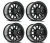 Set 4 20" Arena Trek 20x9 6x135 0mm Glossy Black Wheels For Ford Lincoln Rims