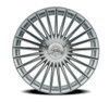 20" Select Bristol Gloss Silver Machined 20x9 Wheel 5x112  20mm Rim