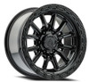 17" Arena Trek 17x9 6x135 -12mm Glossy Black Wheel For Ford Lincoln Lifted Rim