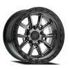 17" Arena Trek 17x9 5x5 -12mm Wheel Glossy Gun Metal Center Glossy Black Lip Rim