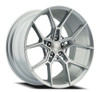 Set 4 22" Select Alpine Gloss Silver Brushed 22x10 Wheels 6x5.5 25mm Rims