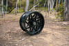 20" Gear Off Road 761B Ratio  20x9 6x135 6x5.5 -12mm Gloss Black Lifted Wheel