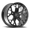 Set 4 22" Fittipaldi Street FS371B 22x10.5 5x112 42mm Wheels Gloss Black Rims