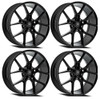 Set 4 20" Select Alpine Satin Black 20x9 Wheels 5x112  38mm Rims