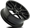 Set 4 20" Select Alpine Satin Black 20x9 Wheels 5x120  20mm Rims