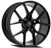 22" Select Alpine Satin Black 22x9 Wheel 5x112  18mm Rim
