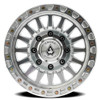 Set 4 18" Arena Trophy 18x9 8x6.5 0mm Gloss Silver Machined Wheels Truck Rims