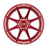 XD XD844 Pike 20x10 6x135 Brushed Red With Milled Accent Wheel 20" -18mm Rim