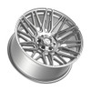 22" Gear Off Road 770BS Edge Brushed Silver 22x12 Wheel 6x135 6x5.5 Rim -44mm