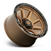 20" XD XD863 20x12 5x5 -44mm Matte Bronze Black Lip Wheel Lifted For Jeep Rim