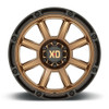 20" XD XD863 20x12 5x5 -44mm Matte Bronze Black Lip Wheel Lifted For Jeep Rim